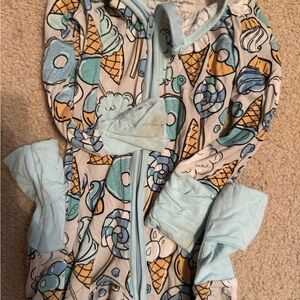 Ice Cream Print Baby Onesie